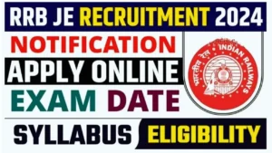 RRB JE Recruitment 2024