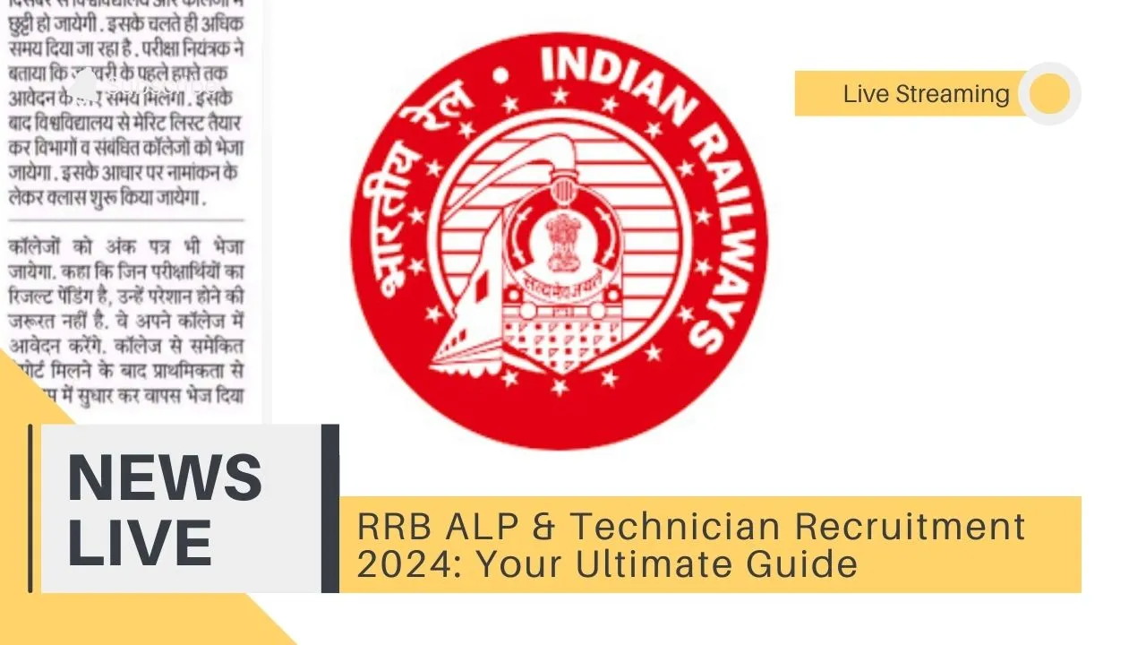 You are currently viewing RRB ALP & Technician Recruitment 2024: Your Ultimate Guide