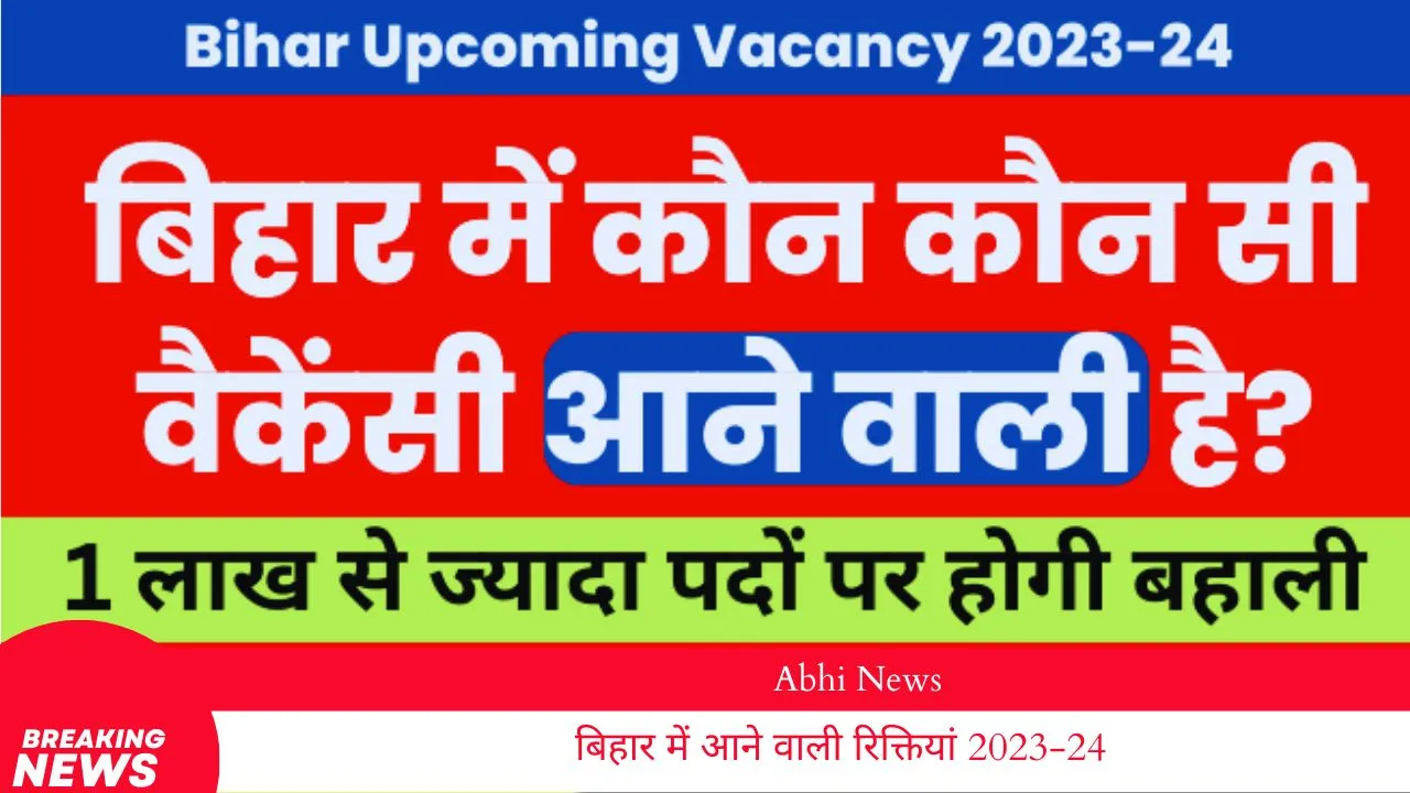 You are currently viewing बिहार में आने वाली रिक्तियां 2023-24: आवेदन प्रक्रिया, न्यूज़ और तैयारी के लिए सब कुछ!